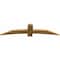 Ekena Millwork Bellingham Rough Sawn Timber Gable Bracket, Western Red Cedar, 72"W x 18"H x 2"D x 6"F, 6/12 Pitch GBW072X18X0206BEL00RWR - alternate 3